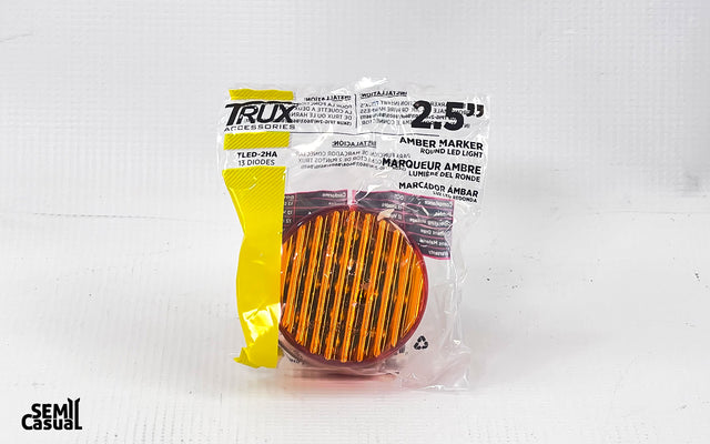 Trux 2.5″ Amber LED Marker Light – 13 Diodes