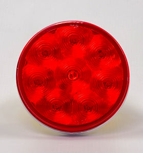 Trux 4″ Red Stop, Turn & Tail Round LED Light – 8 Diodes