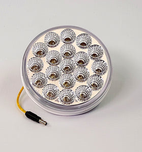 Trux 4″ Amber Marker to Blue Auxiliary Round LED Light – 19 Diodes