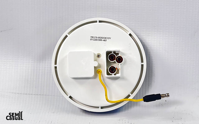 Trux 4″ Red Stop, Turn & Tail to Blue Auxiliary Round LED Light – 19 Diodes