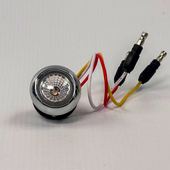 Mini Button Dual Revolution Amber to Purple LED Light with Reflector – 3/4”