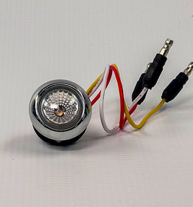 Mini Button Dual Revolution Amber to Purple LED Light with Reflector – 3/4”