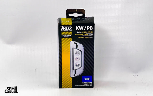 Trux Kenworth/Peterbilt Clear Amber LED Cab Marker Light