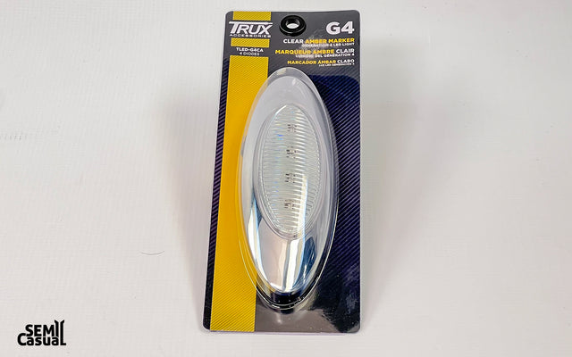 Trux Clear Lens Amber Marker Light - Generation 4 LED (4 Diodes)
