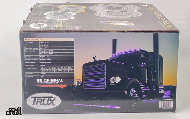 Trux Retro Series LED Projector Headlight Assembly – Driver Side (Chrome)