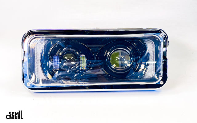 Trux Universal LED Projector Headlight Assembly – Black (Passenger Side)