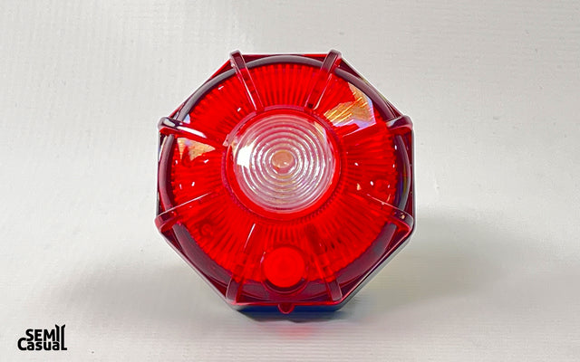 Trux 3” Dual Color Red/White Portable LED Hazard Light | Strobe & Auxiliary