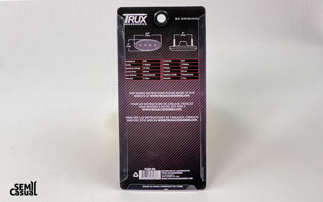 Trux Amber Turn & Marker Peterbilt Fender LED Light – 4 Diodes