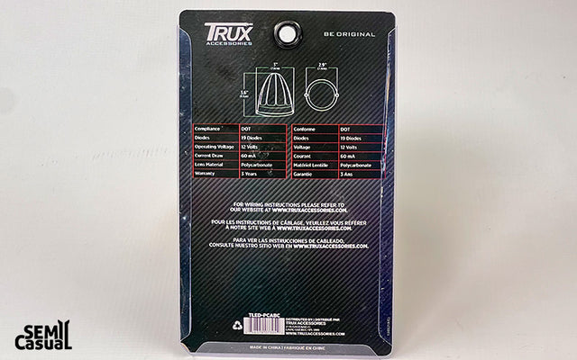 Trux Clear Amber Bullet-Style Cab LED Light