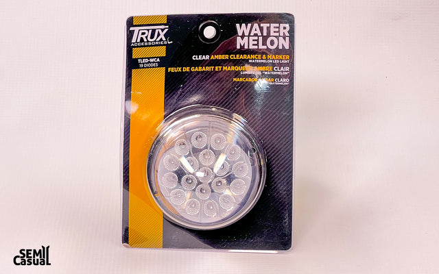 Trux Clear Amber Watermelon LED Clearance & Marker Light – 19 Diodes