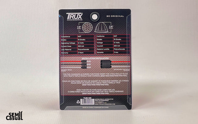 Trux Red Clearance & Marker Watermelon LED Light – 19 Diodes