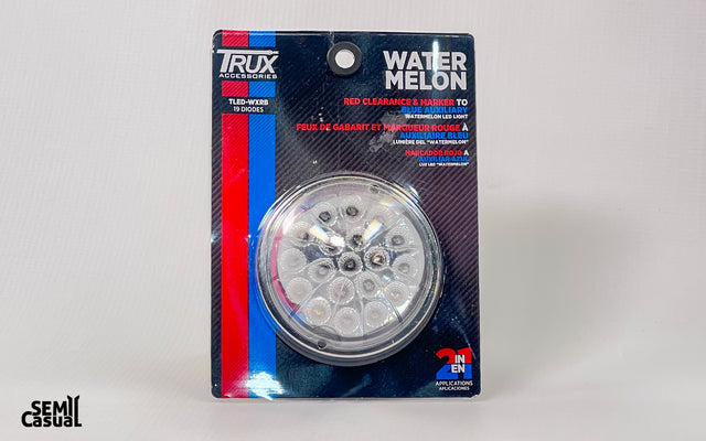 Trux Accessories Red Clearance & Marker to Blue Auxiliary Watermelon LED Light – 19 Diodes