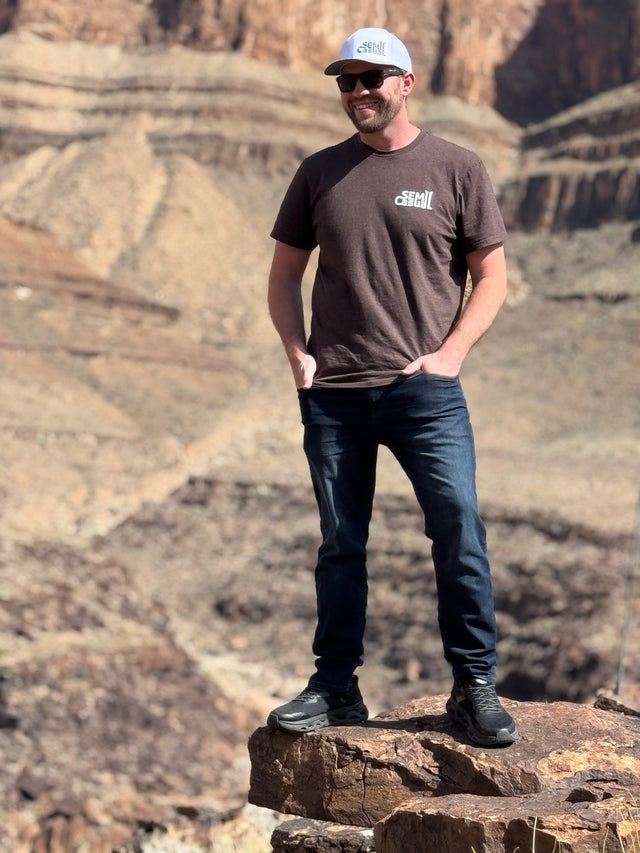 SEMI CASUAL White 589 With Stripes/Logo