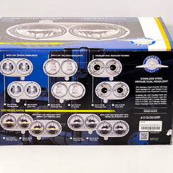 359 UP Headlight Assembly with Halogen Bulbs & 304 SS Housing- Passenger Side