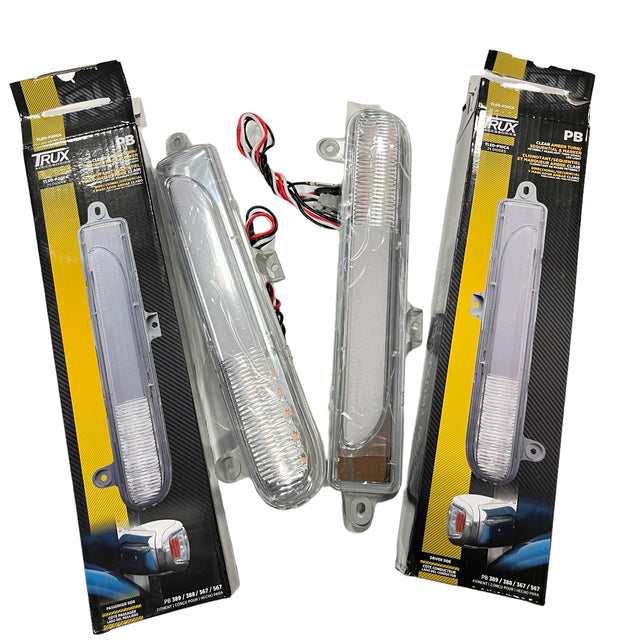 TURN SIGNAL, CLEAR AMBER TURN/SEQUENTIAL & MARKER HEADLIGHT LED LIGHT PAIR