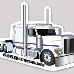 Berrys's Purple Stripe Tri-Axle Sticker