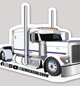 Berrys's Purple Stripe Tri-Axle Sticker