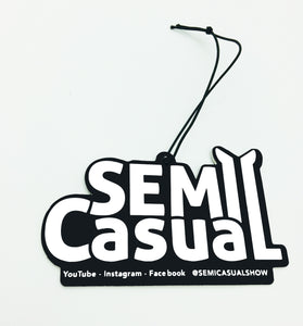 SEMI CASUAL AIR FRESHENER DIE CUT LOGO CLEAN SCENT