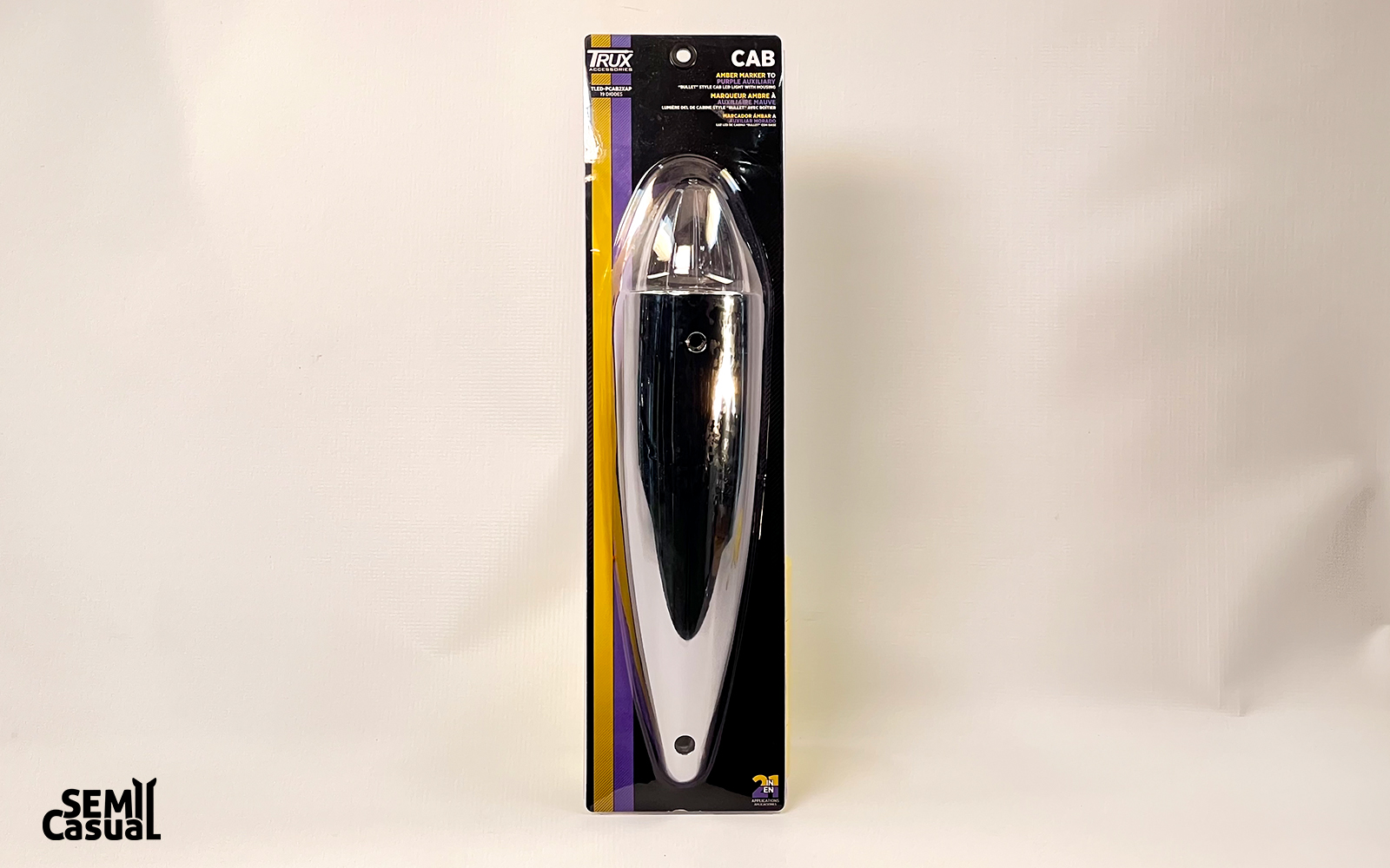 PETE BULLET DUAL REV CAB AMBER PURP LED W/HSNG - image 3 of 4