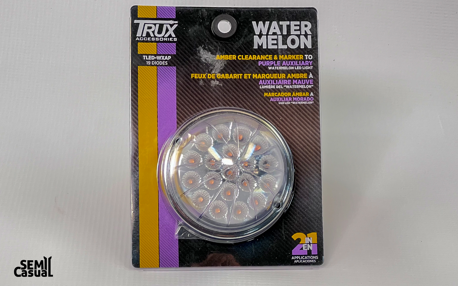 DUAL REV AMBER/PURPLE WATERMELON LED REFLECTOR - image 3 of 4