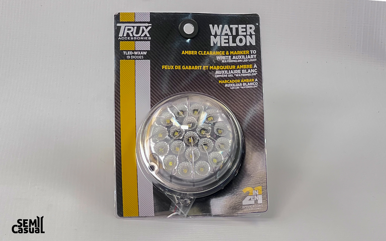 DUAL REV AMBER/WHITE WATERMELON LED REFLECTOR - image 2 of 3