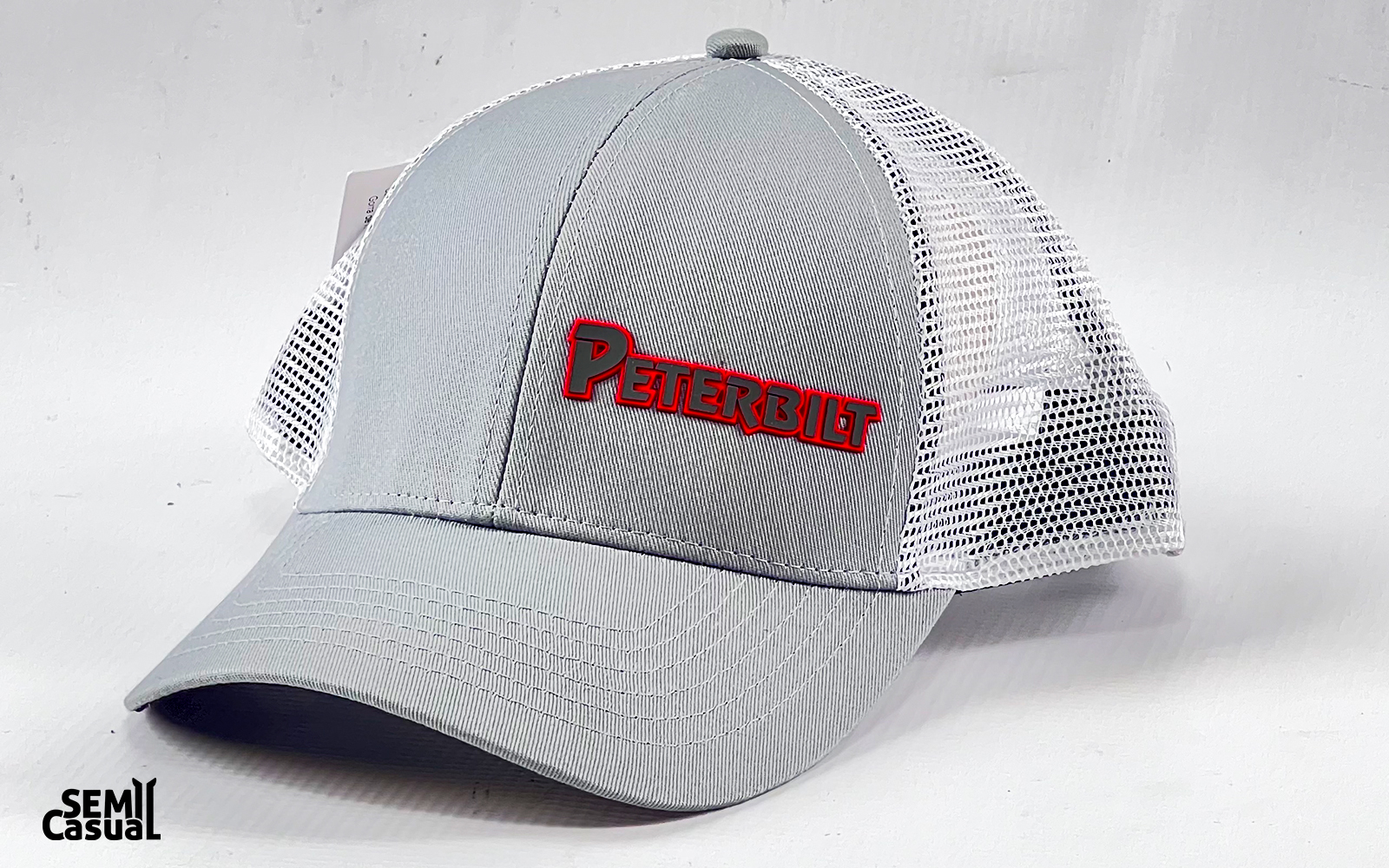 CAP-MESH RUBBER LOGO GREY PB - image 1 of 1