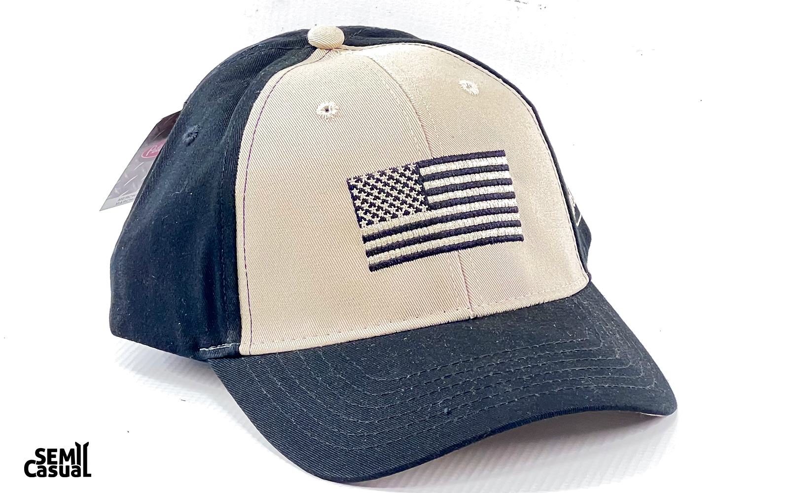 CAP-TONAL FLAG KHAKI BLACK PB - image 1 of 1