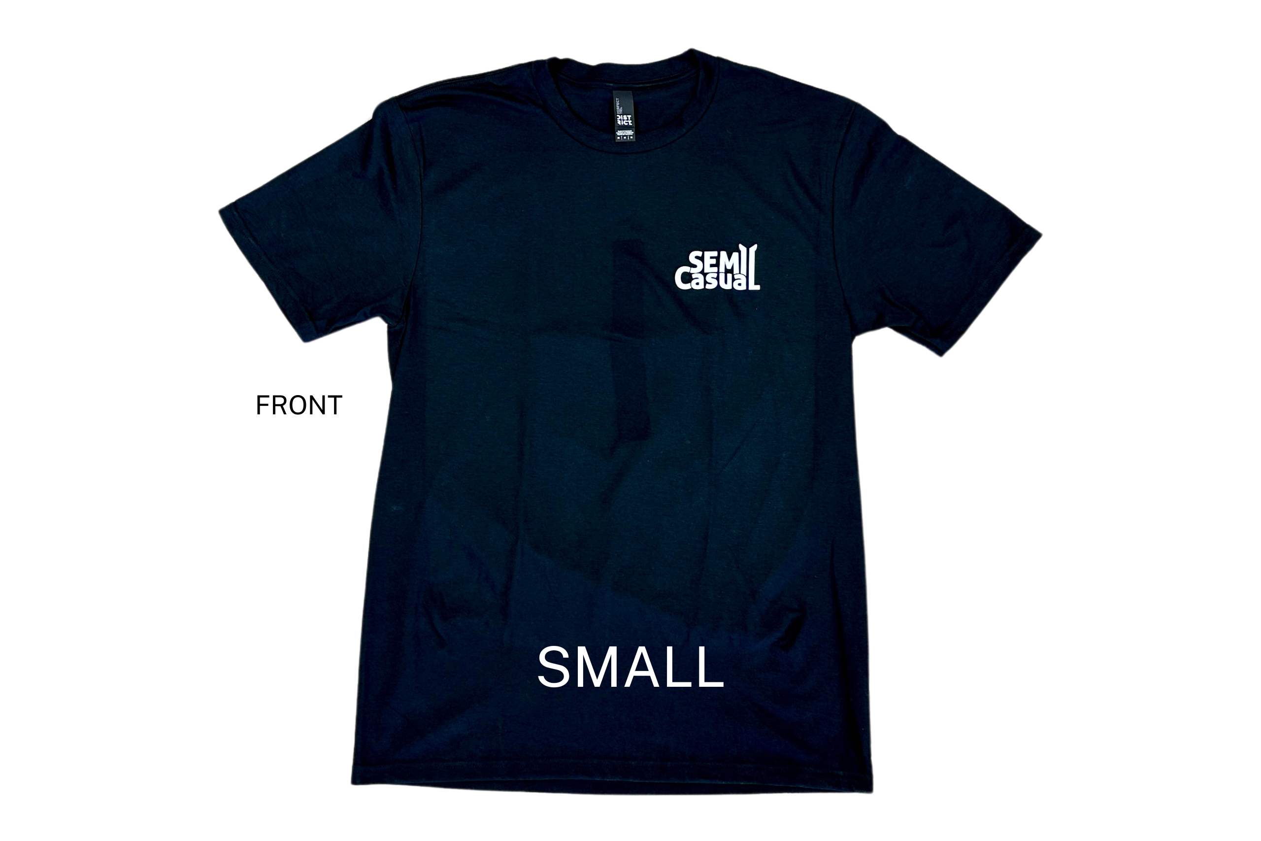 NEW STYLE SEMI CASUAL T-SHIRT BLACK SIZE SMALL - image 2 of 2