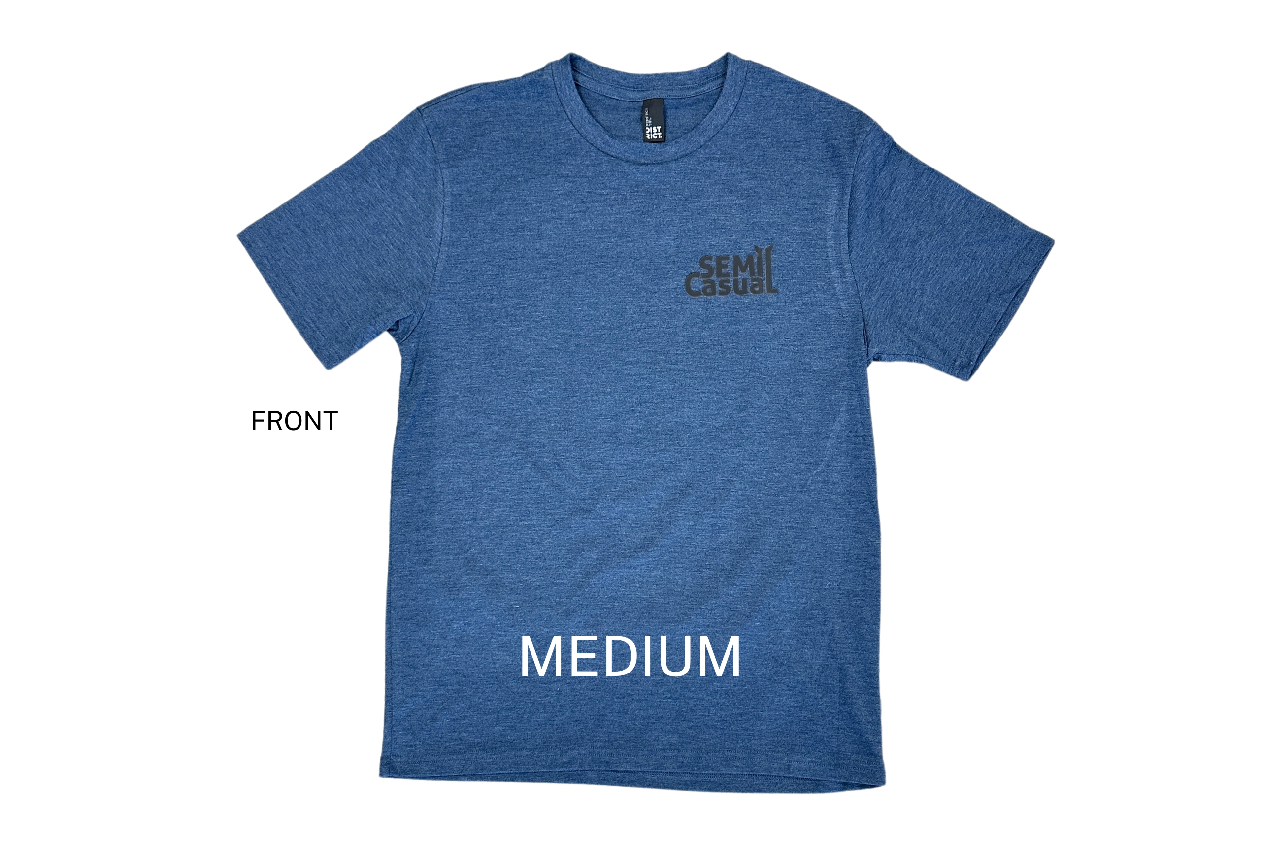 NEW STYLE SEMI CASUAL T-SHIRT BLUE SIZE MEDIUM - image 2 of 2